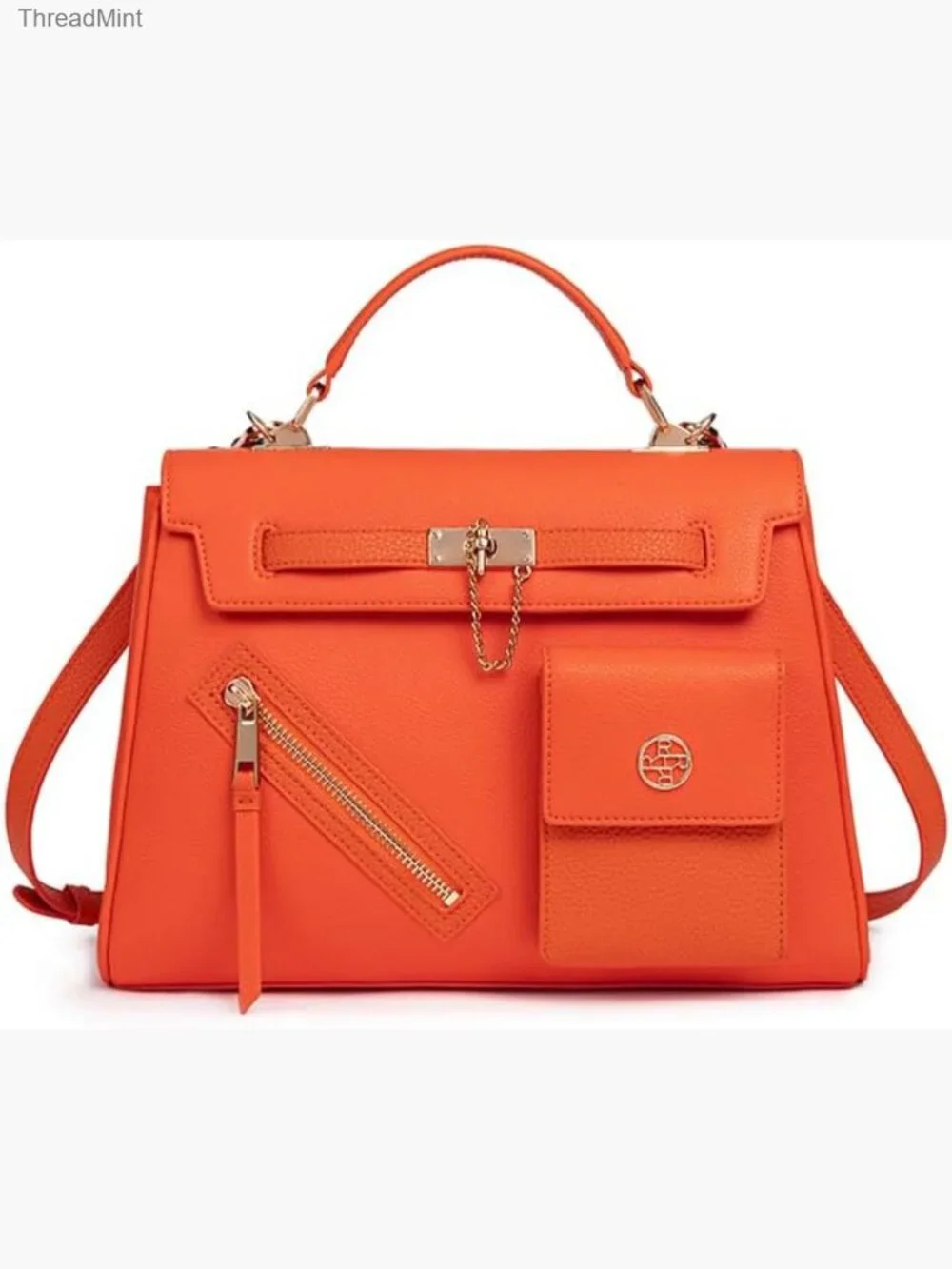 Eco Recycled Leather Work Tote Crossbody Satchel Office Travel Bag